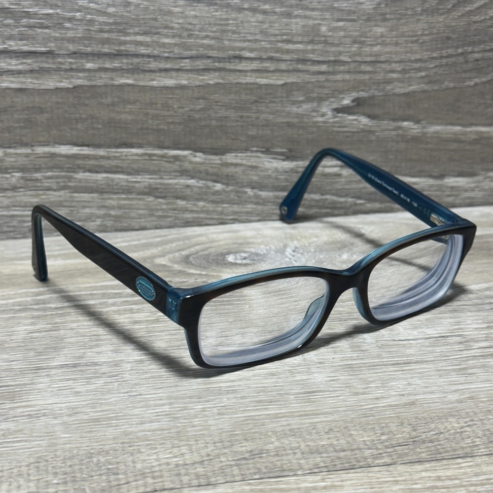 Coach HC 6040 Brooklyn Womens Eyeglasses Blue Tortoise 50mm Square Full Rim 5116